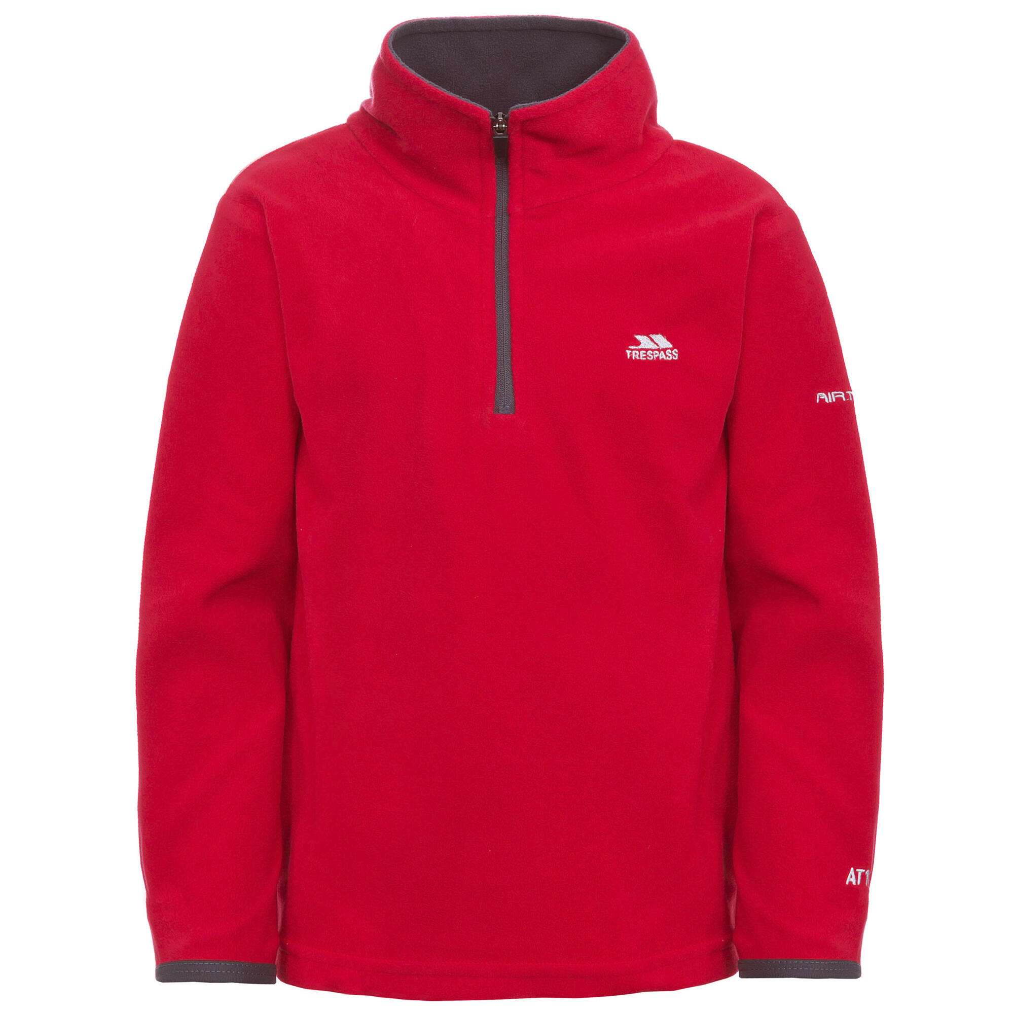TRESPASS Jongens Etto Half Zip Fleece Sweater (Rood)