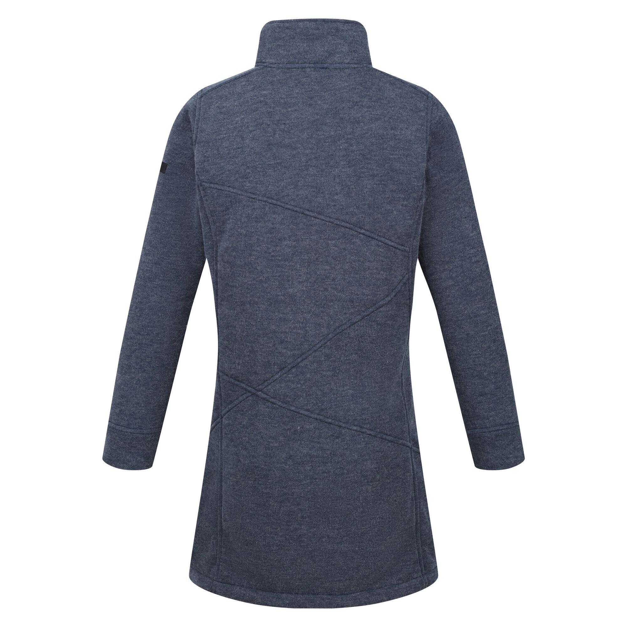 Womens/Ladies Anderby Longline Fleece Jacket (Admiral Blue) 2/5
