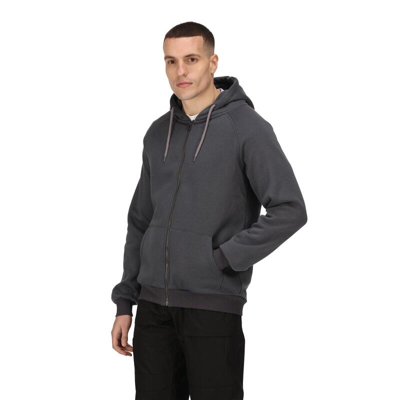 Heren Pro Full Zip Hoodie (Afdichting Grijs)