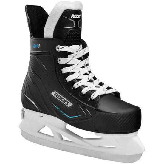 Roces RH1 Pattini Hockey Ghiaccio Regolabili - Nero - 39-42