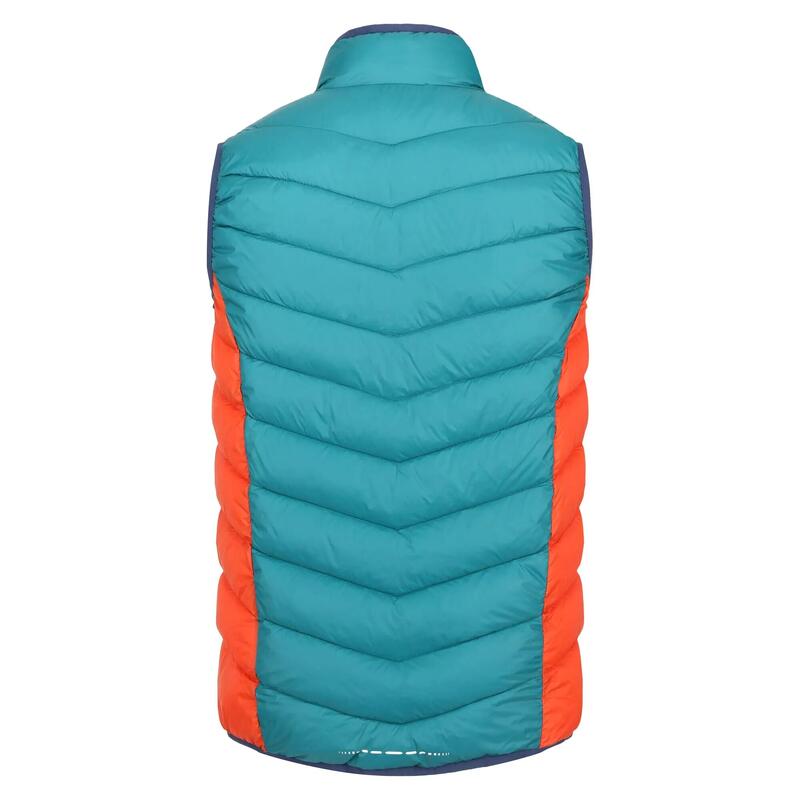 Chaleco Forro Polar Harrock para Hombre Verde Pacífico, Azul Almirante