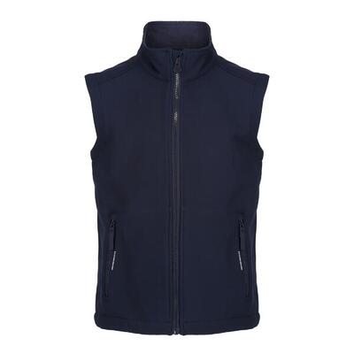 Softshell reflecterend gilet voor kinderen/kinderen (marine)