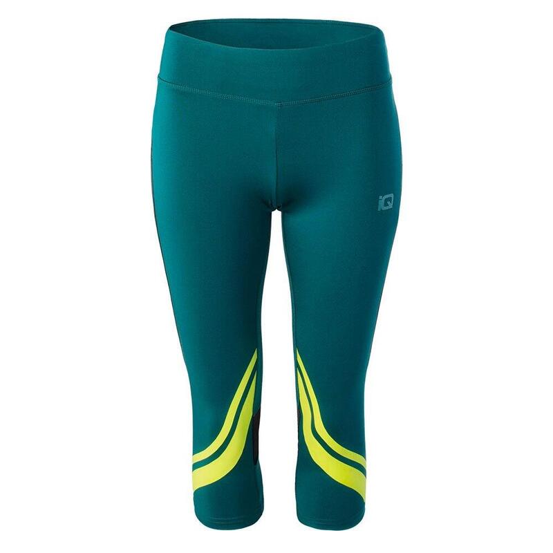 Legging ¾ LUNA Femme (Bleu sarcelle foncé / Vert clair)