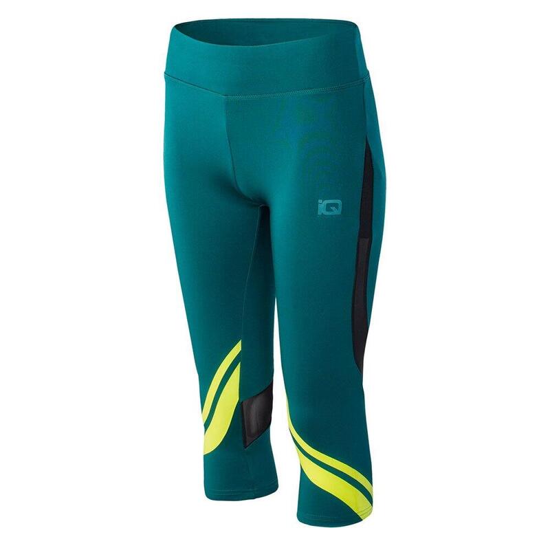 Legging ¾ LUNA Femme (Bleu sarcelle foncé / Vert clair)