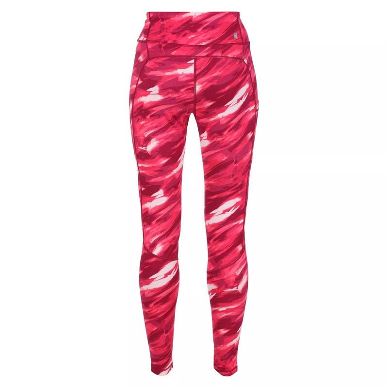 Dames Holeen II Brush Stroke Leggings (Wilde pruim)