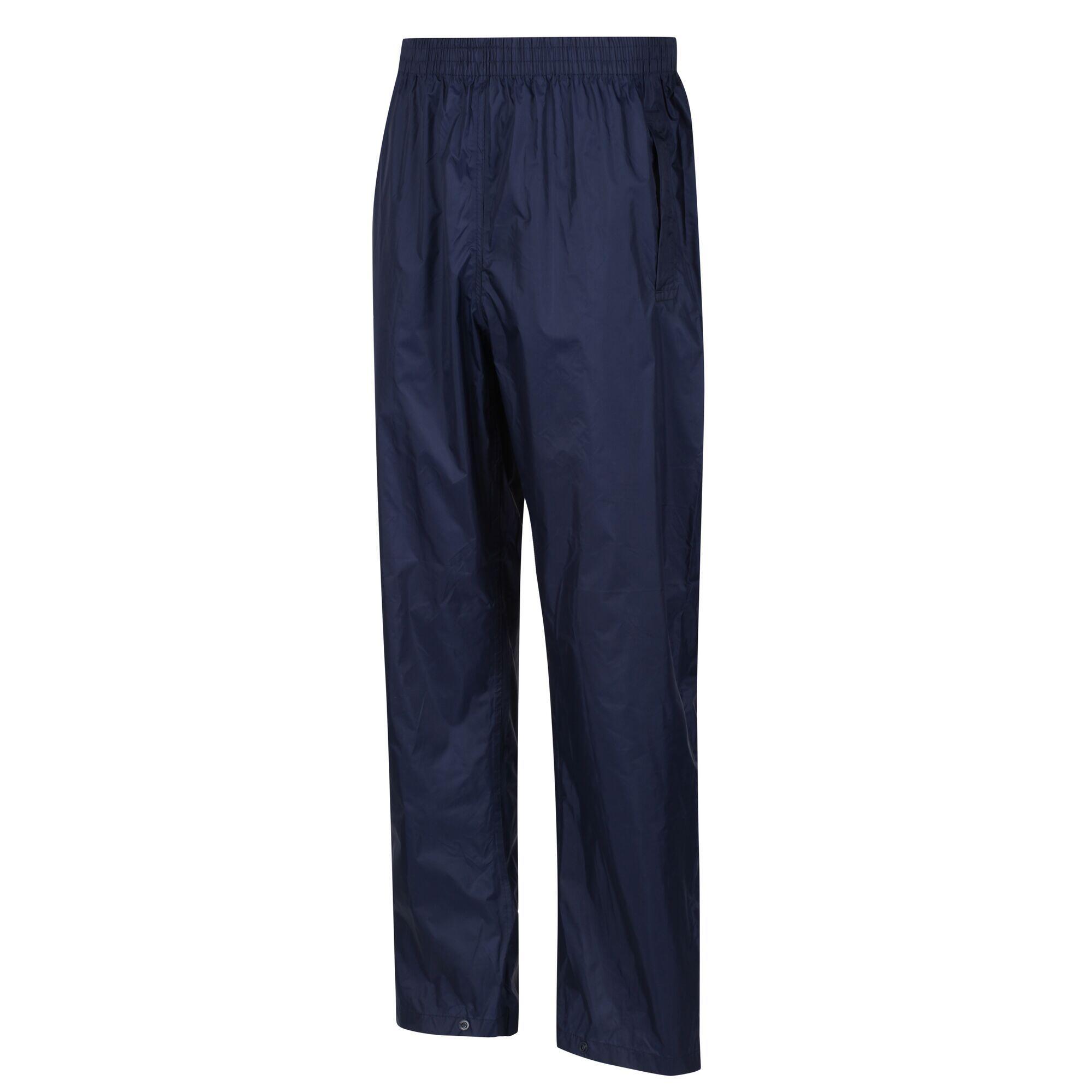 Great Outdoors Mens Classic Pack It Waterproof Overtrousers (Navy) 3/5