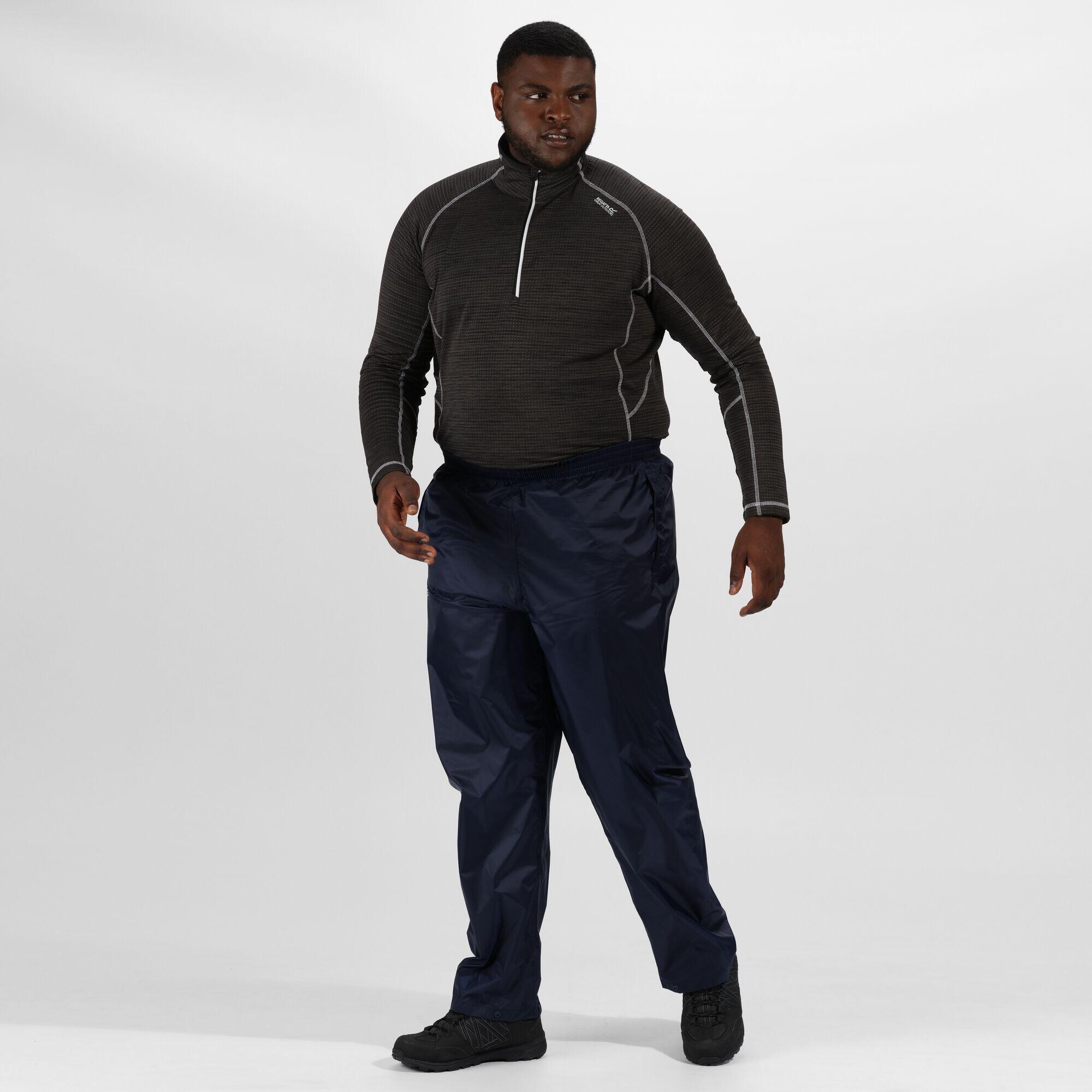 Great Outdoors Mens Classic Pack It Waterproof Overtrousers (Navy) 4/5