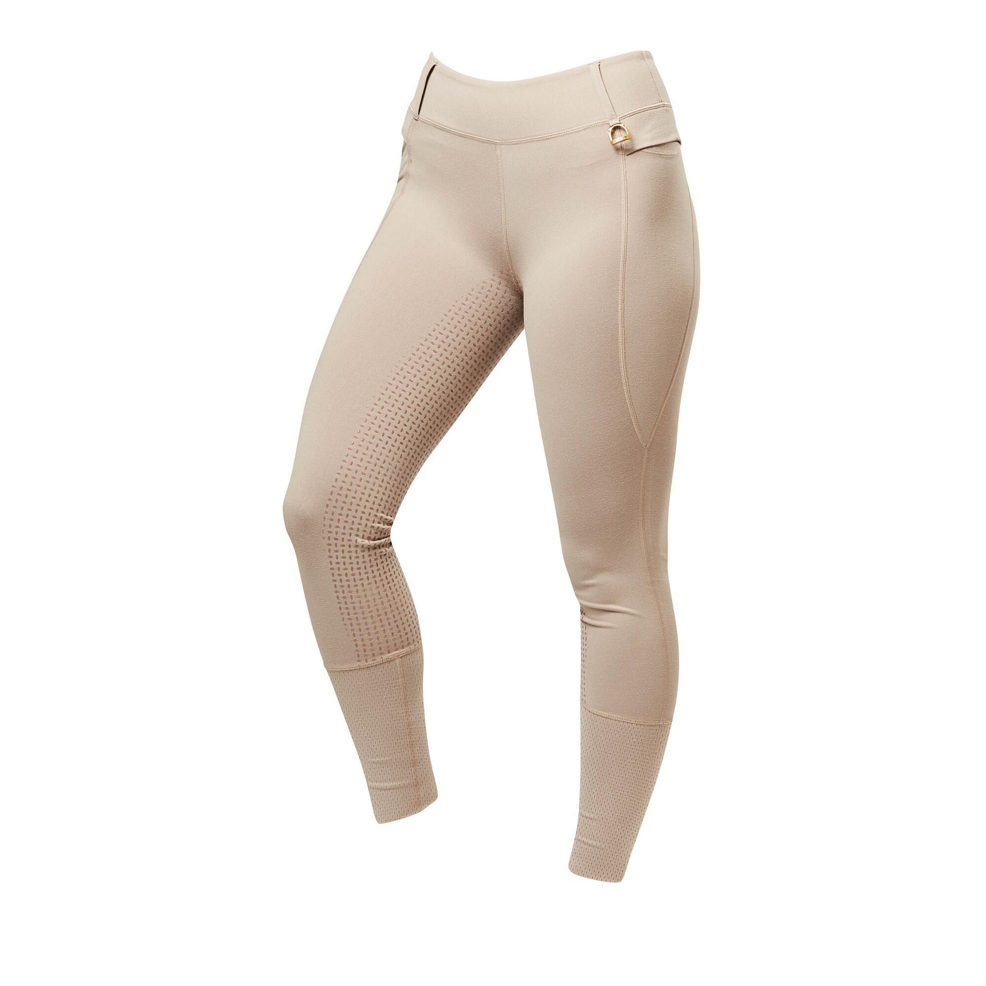 DUBLIN Womens/Ladies Cool It Everyday Horse Riding Tights (Beige)