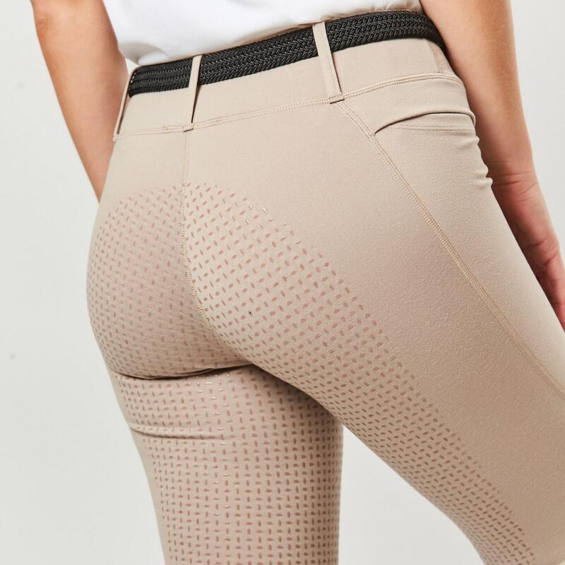 "Cool It" Reitleggings für Alltag Damen Beige