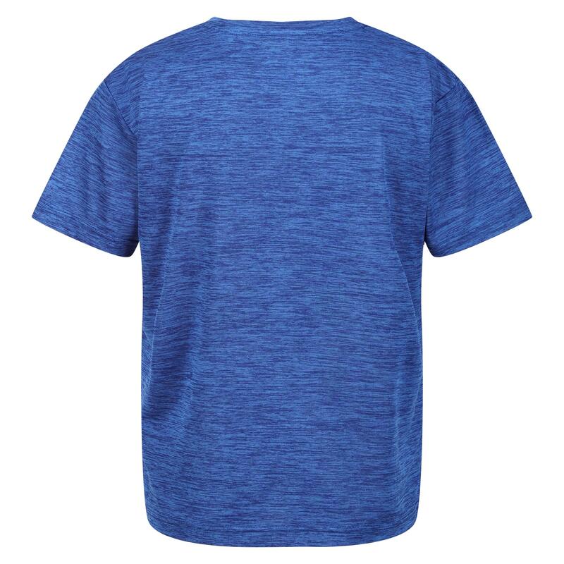 T-Shirt Mesclado Estampado Gráfico Findley Criança Azul Forte
