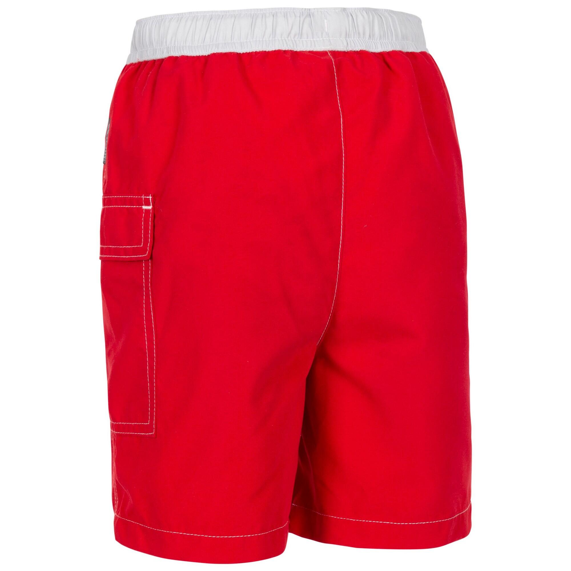 "Depths" Badeshorts für Kinder Rot 2/4