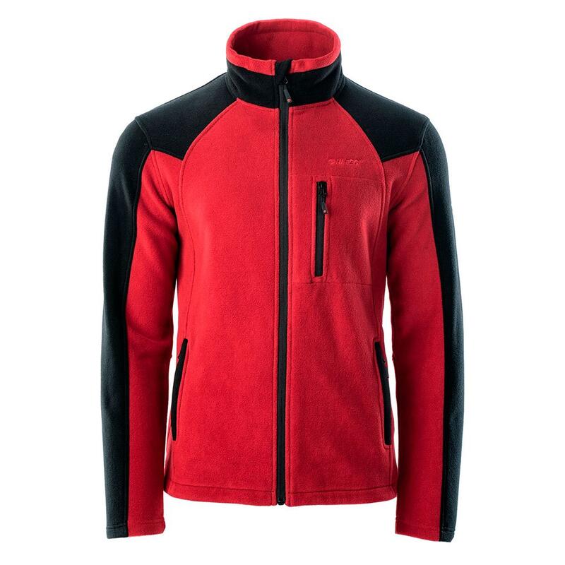 Veste polaire MONAR Homme (Rouge foncé / Noir)