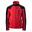 Heren Monar Full Zip Fleecejack (Donkerrood/zwart)