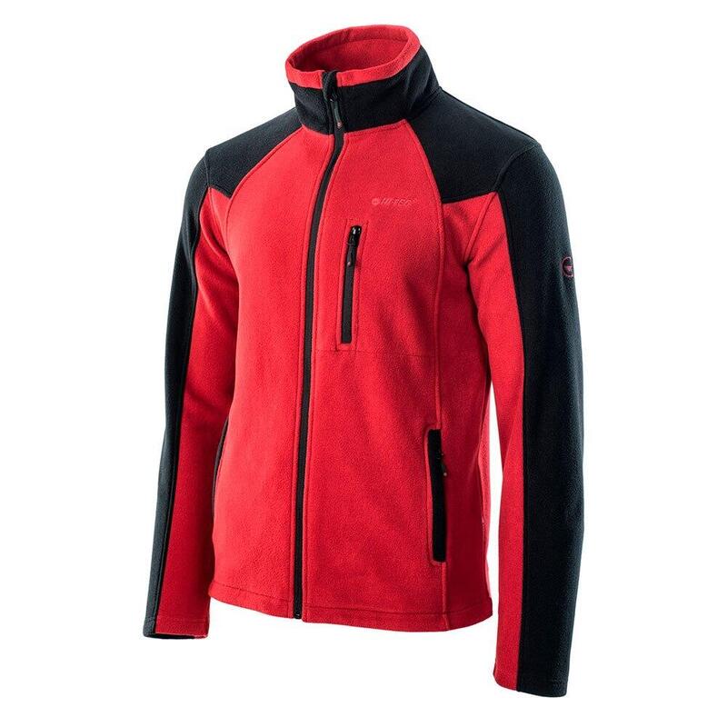 Forro Polar Monar para Hombre Rojo Oscuro, Negro