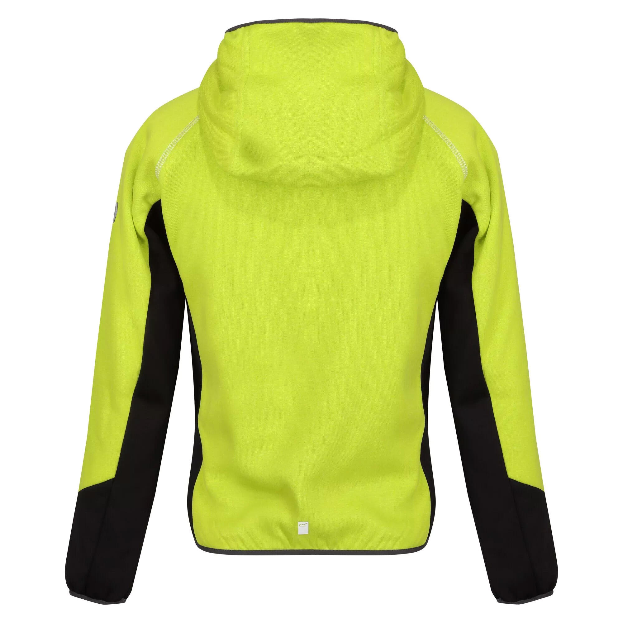 Childrens/Kids Prenton Lightweight Fleece Jacket (Bright Kiwi/Dark Grey) 2/5