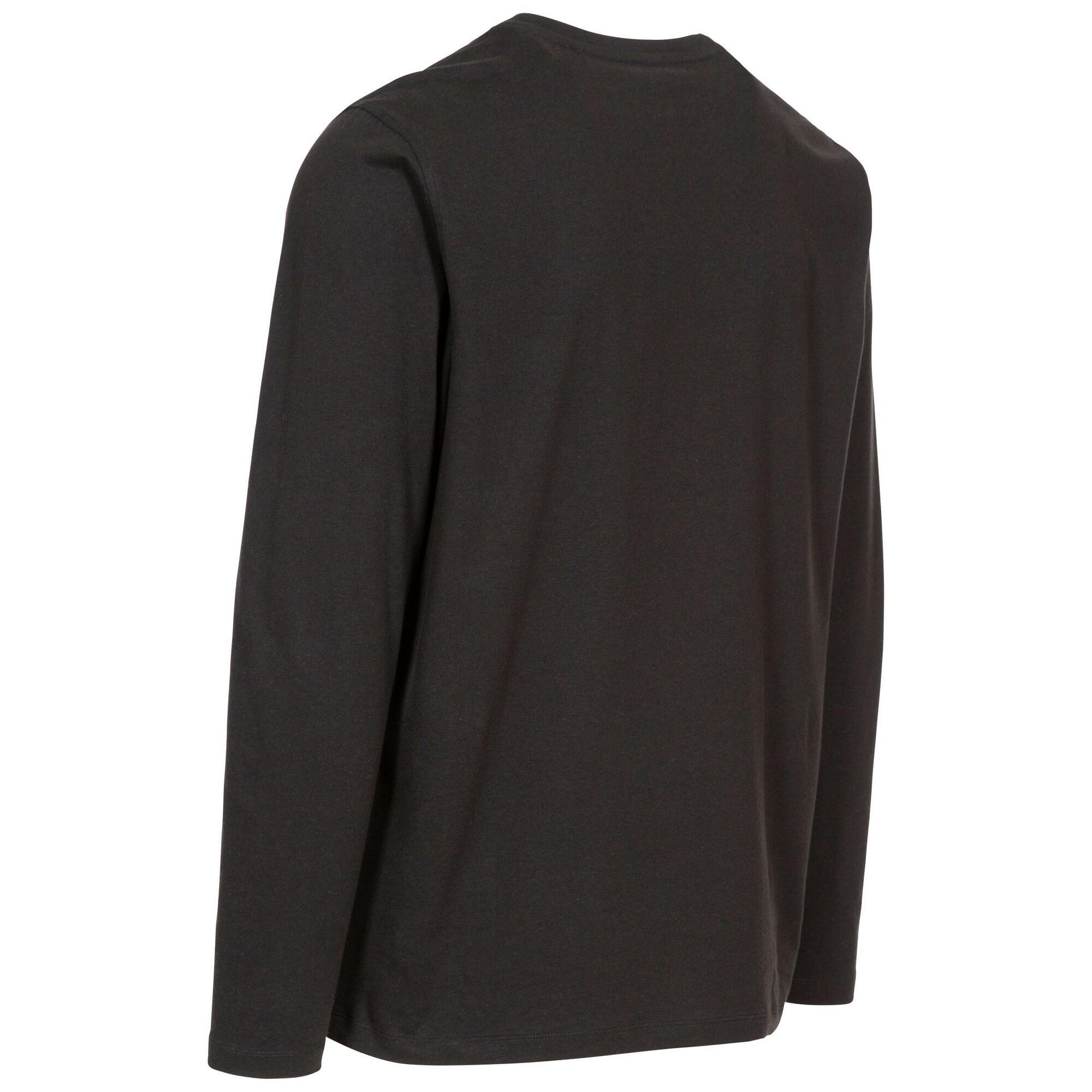 WRENBURYTON Men's long-sleeved T-shirt (Black)