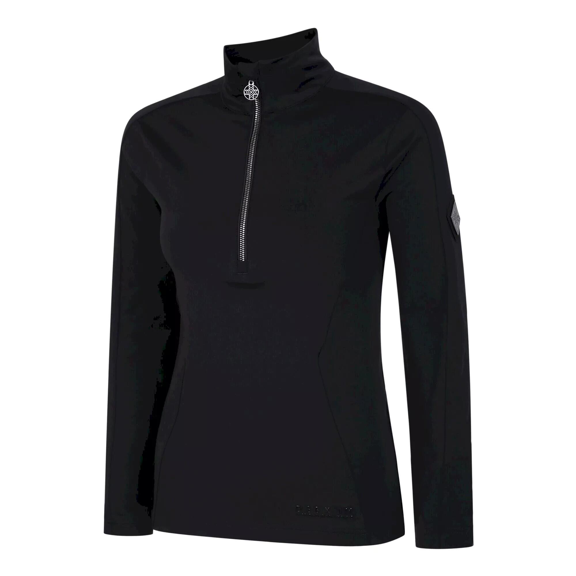 Womens/Ladies Julian Macdonald Excursive Half Zip Fleece Top (Black) 3/5
