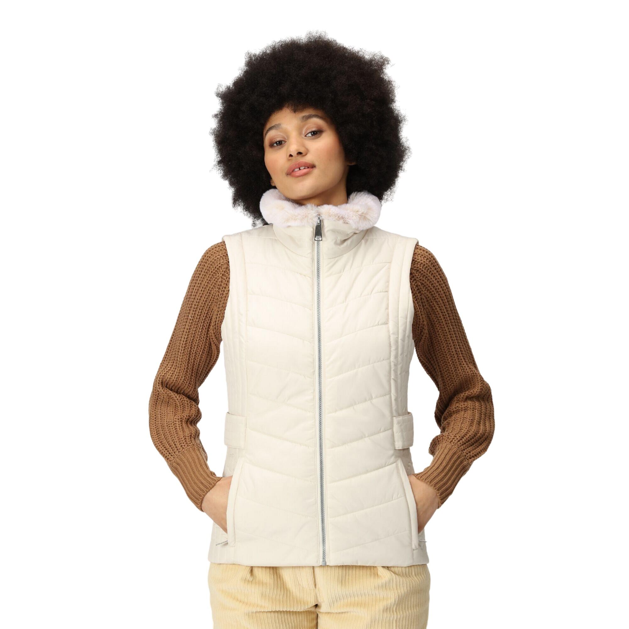 Womens/Ladies Wildrose Baffled Gilet (Light Vanilla) 3/5