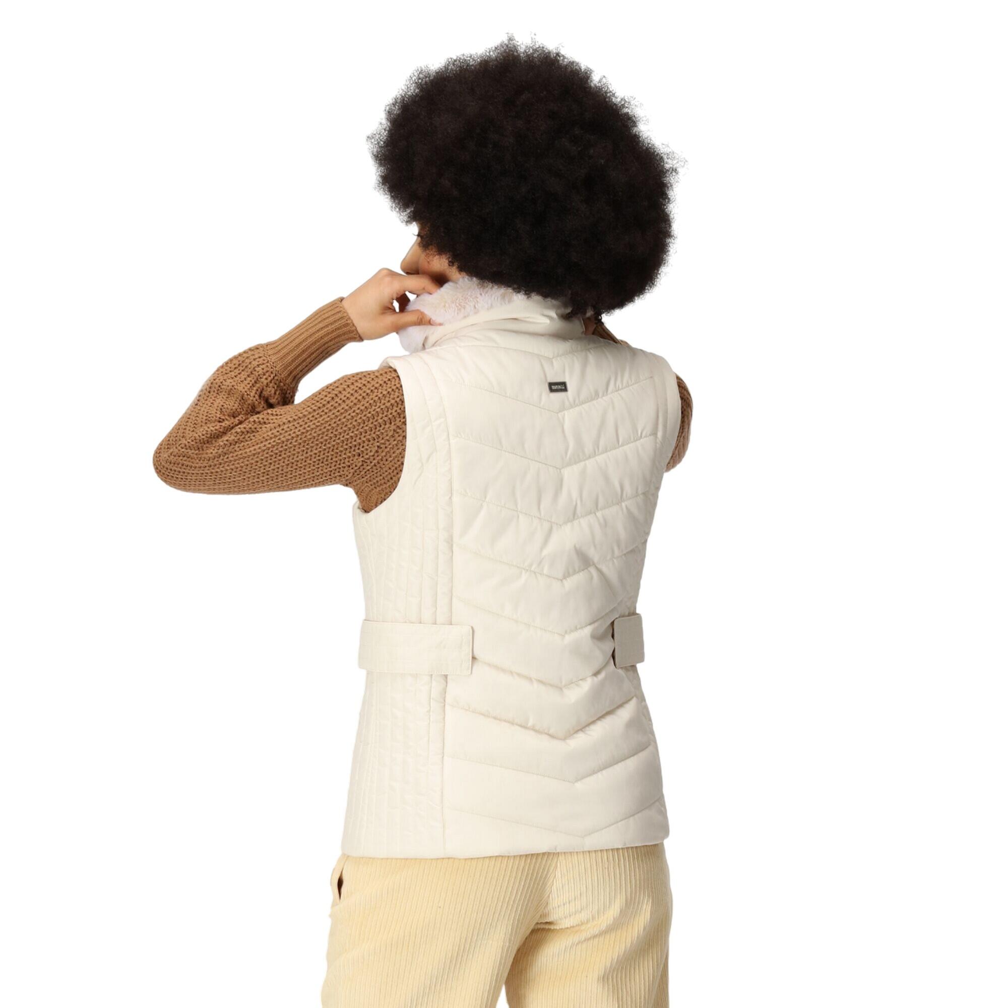 Womens/Ladies Wildrose Baffled Gilet (Light Vanilla) 4/5