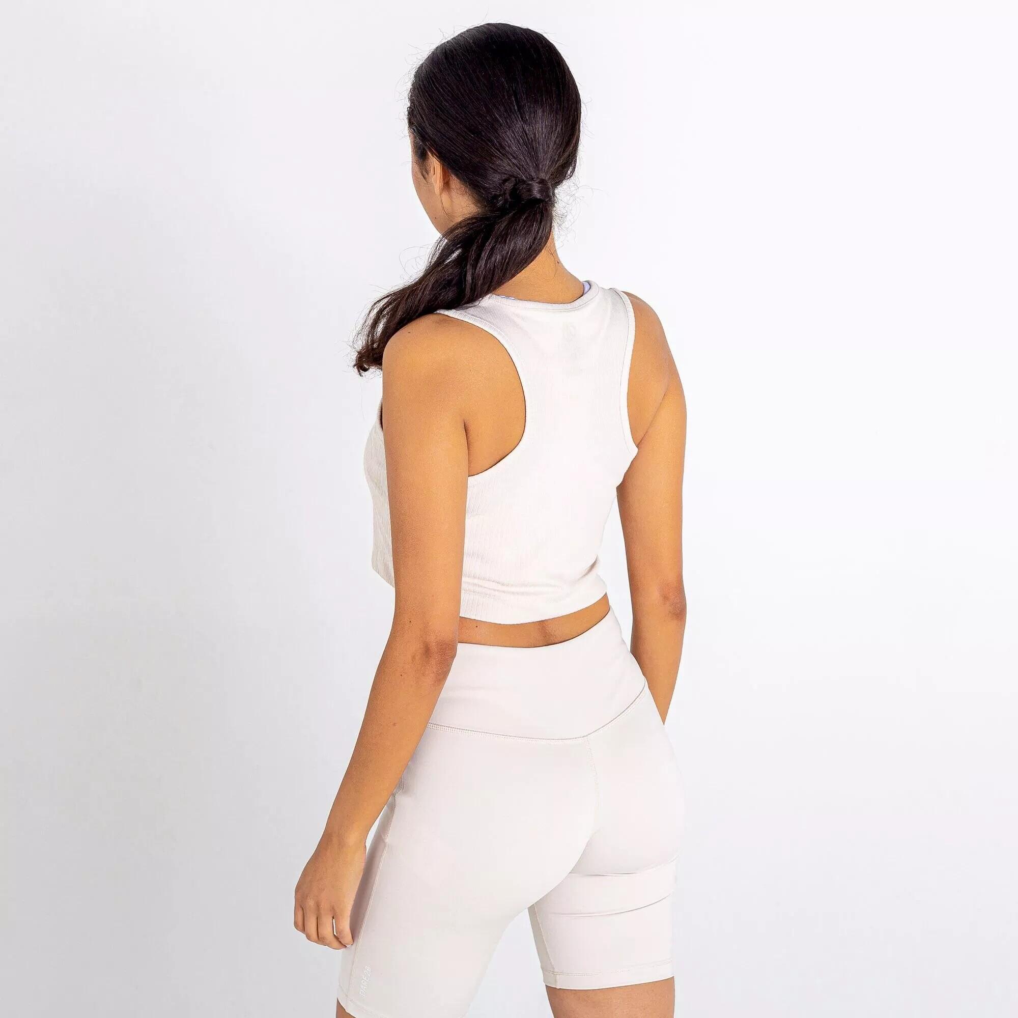 Womens/Ladies Lounge About Crop Top (Barley White) 4/5