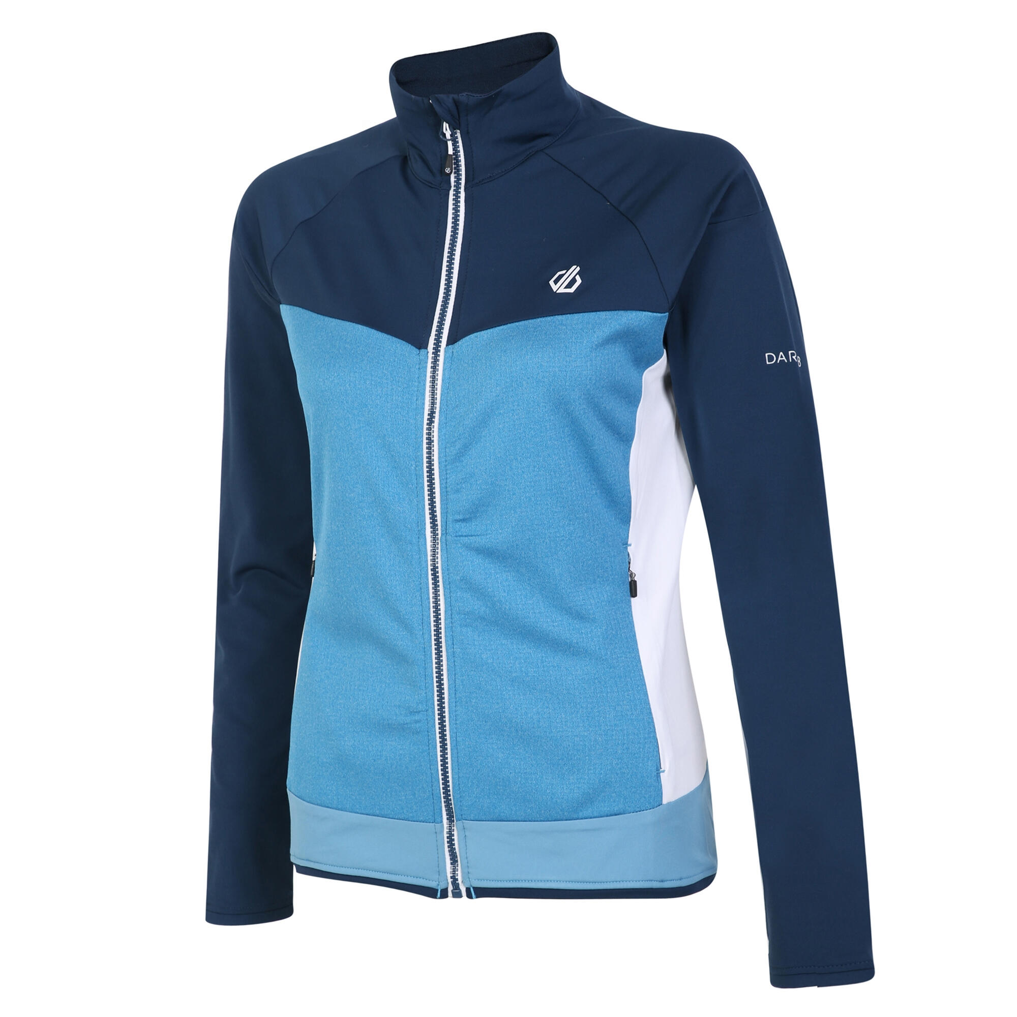 "Elation II" Fleece recyceltes Material für Damen Blau/Dunkel-Jeansblau 3/4