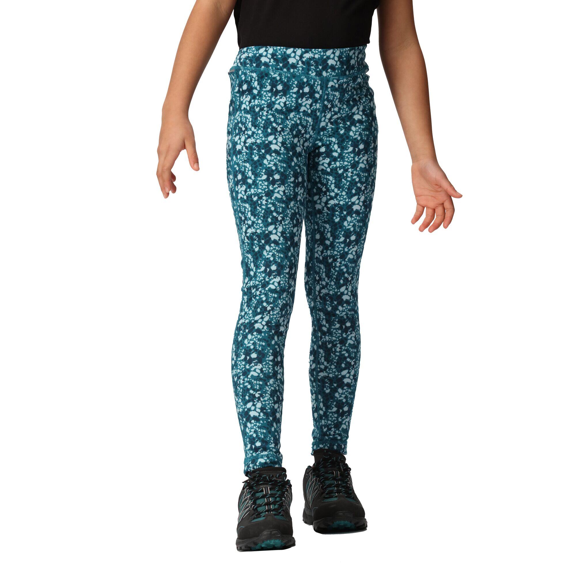 Childrens/Kids Barlia Abstract Winter Leggings (Gulfstream) 3/5