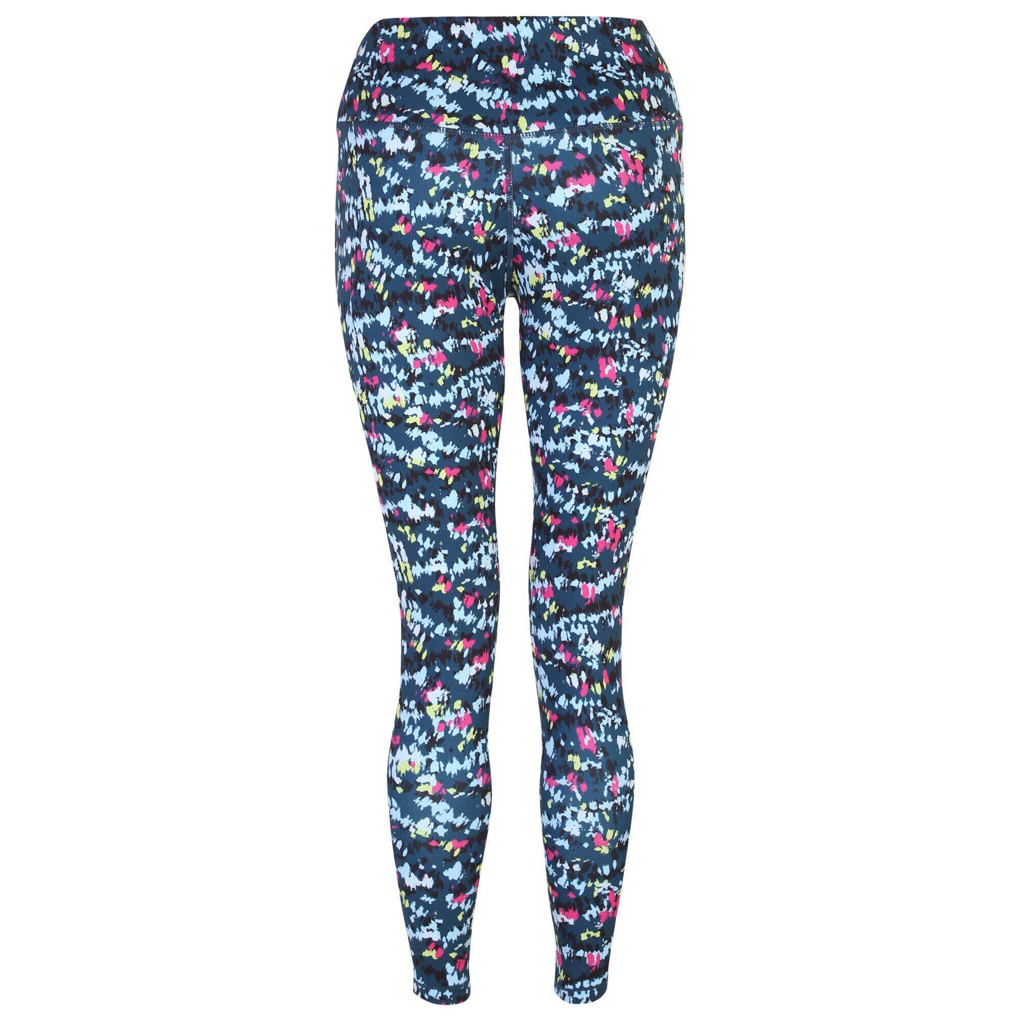 Womens/Ladies Influential Lightweight Dash Print Training Leggings ...