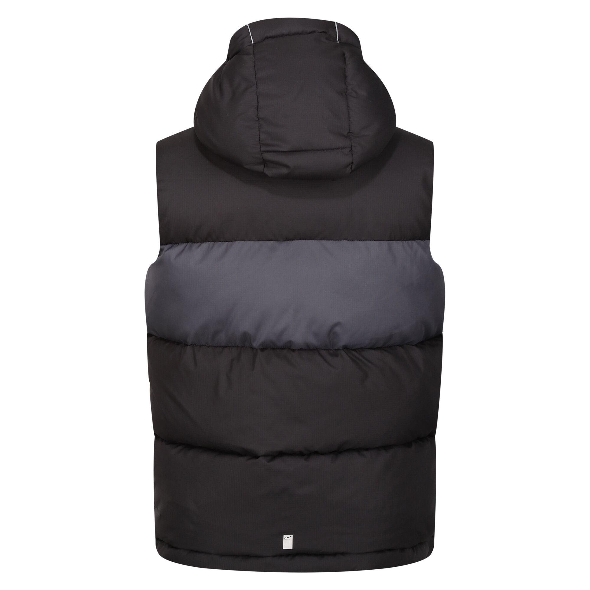 Childrens/Kids Lofthouse Heavyweight Body Warmer (Black/Seal Grey) 2/5