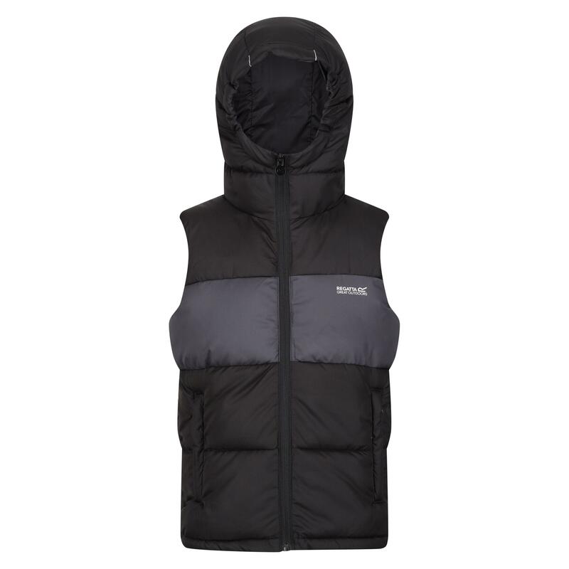 Gilet Imbottito Bambini Regatta Lofthouse Nero Grigio Foca