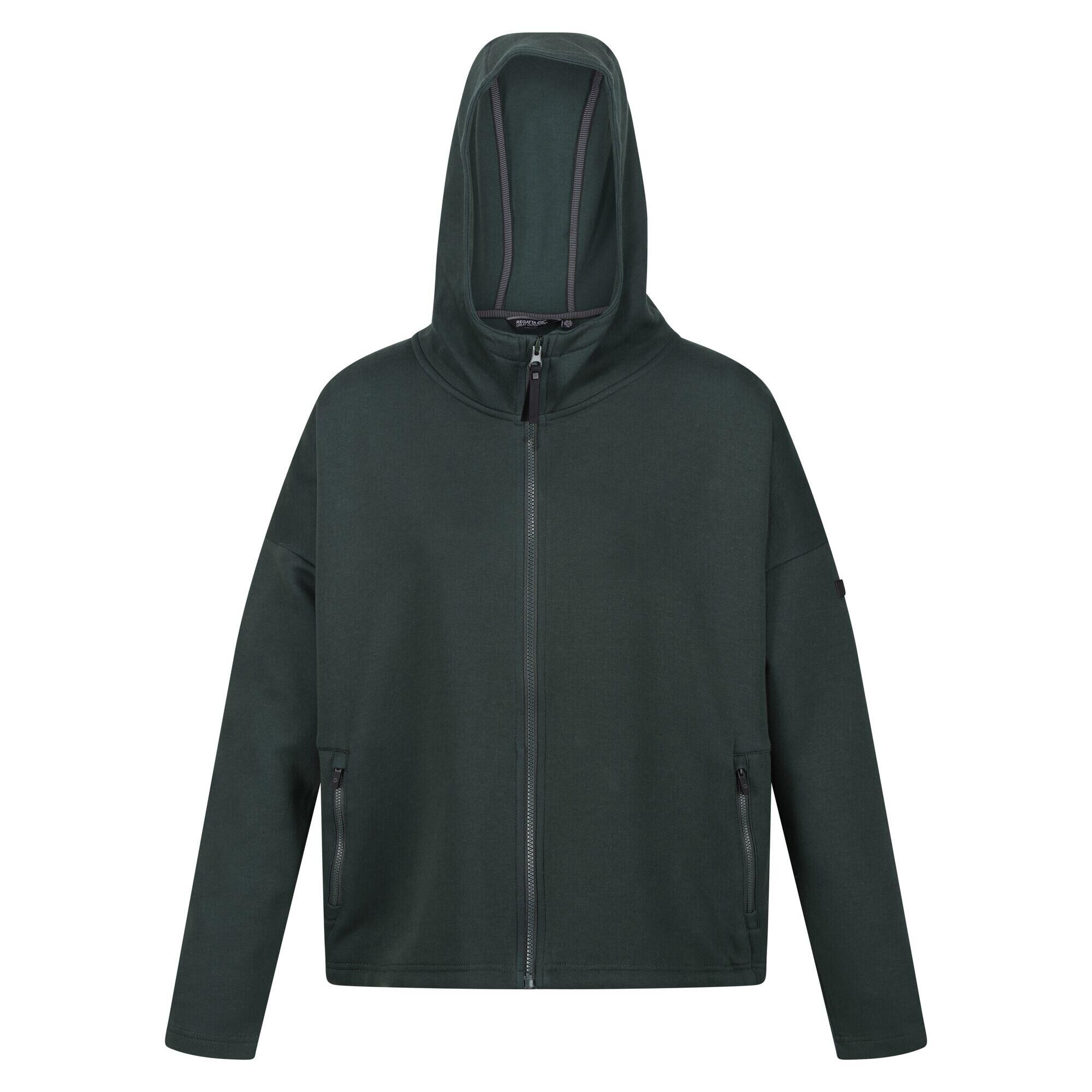 REGATTA Womens/Ladies Rossall Full Zip Hoodie (Darkest Spruce)