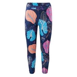 Legging Motif/style Feuilles Tropicales PIKE Fille (Bleu Marine)