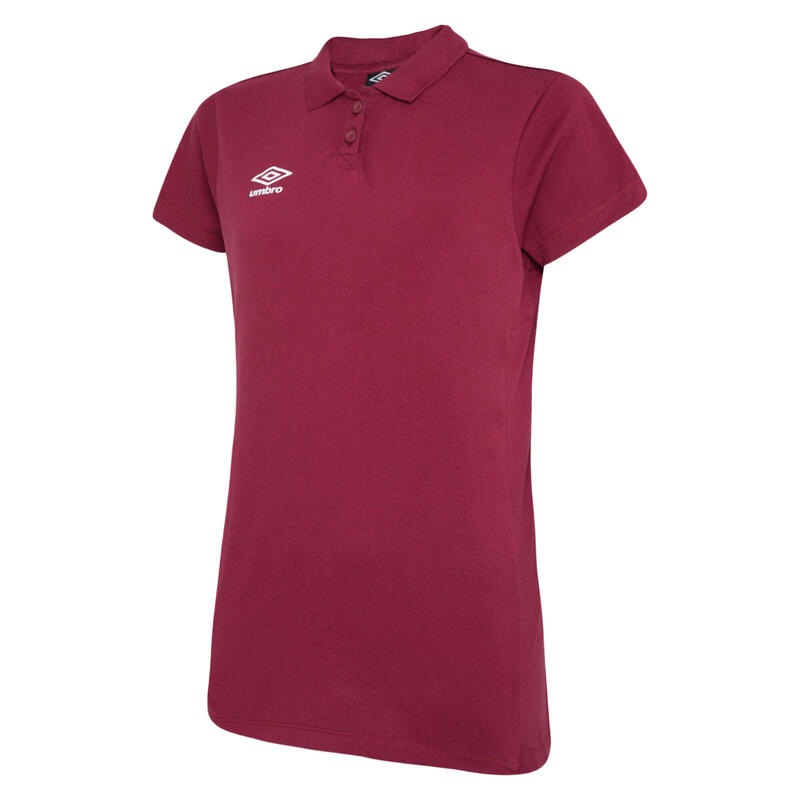 Polo CLUB ESSENTIAL Femme (Bordeaux / Blanc)