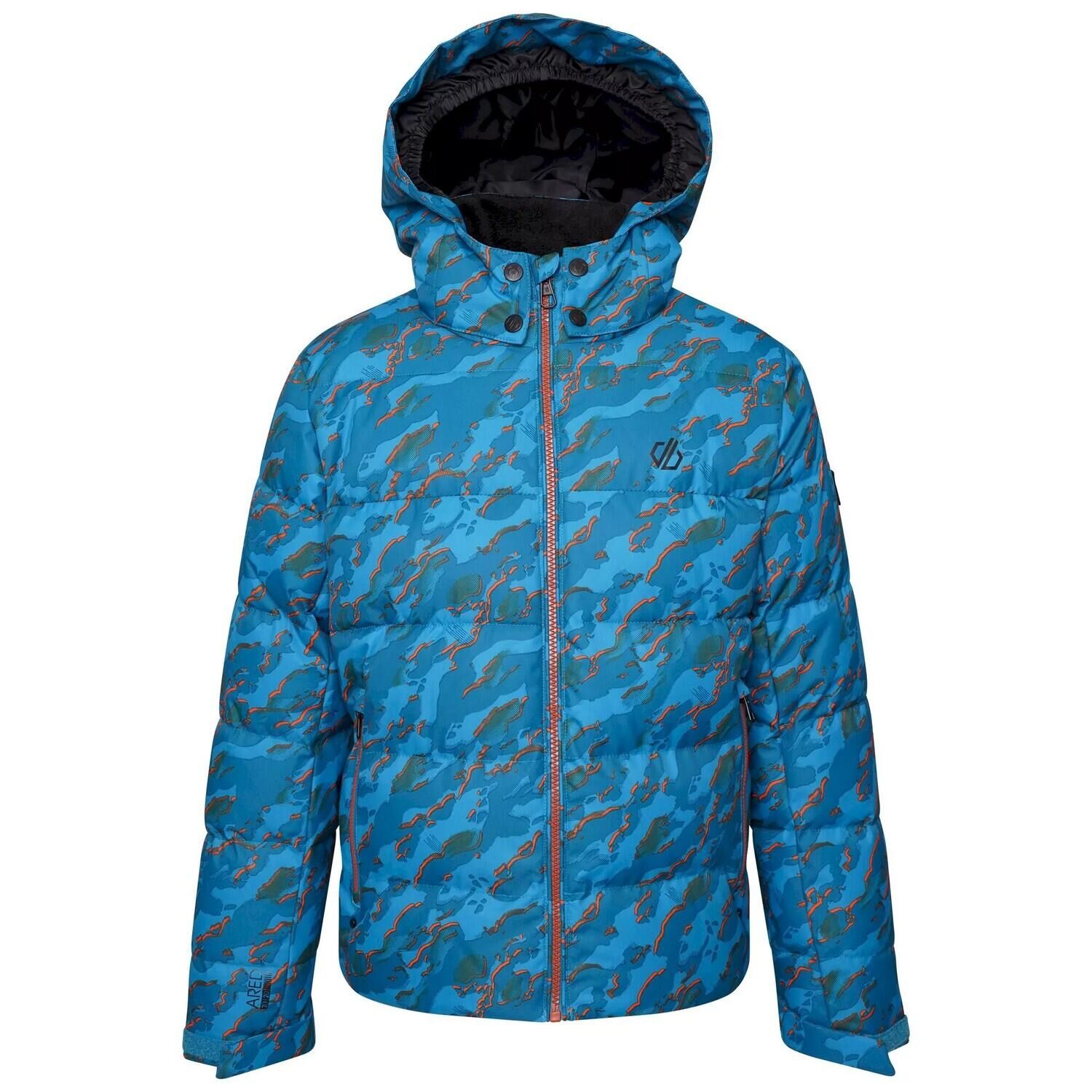 DARE 2B Boys All About Camo Ski Jacket (Fjord Blue)