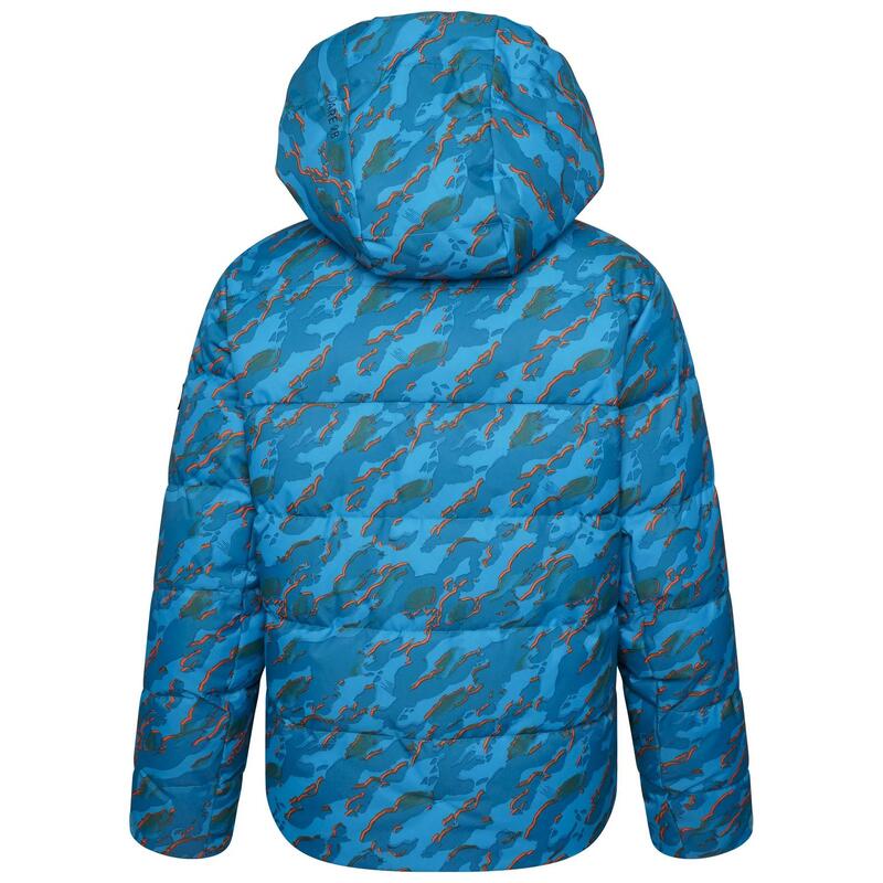 Jongens All About Camo Ski jas (Fjordblauw)