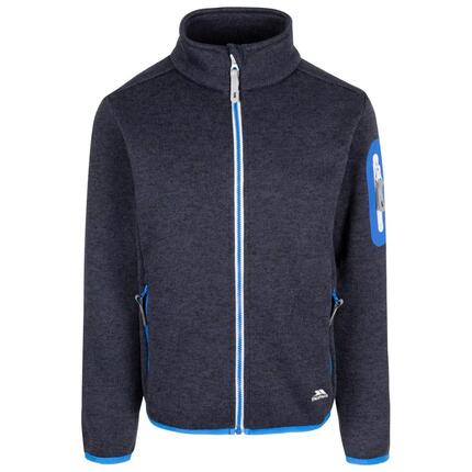 Veste polaire Trespass WHISK enfant bleu marine, col montant, zips
