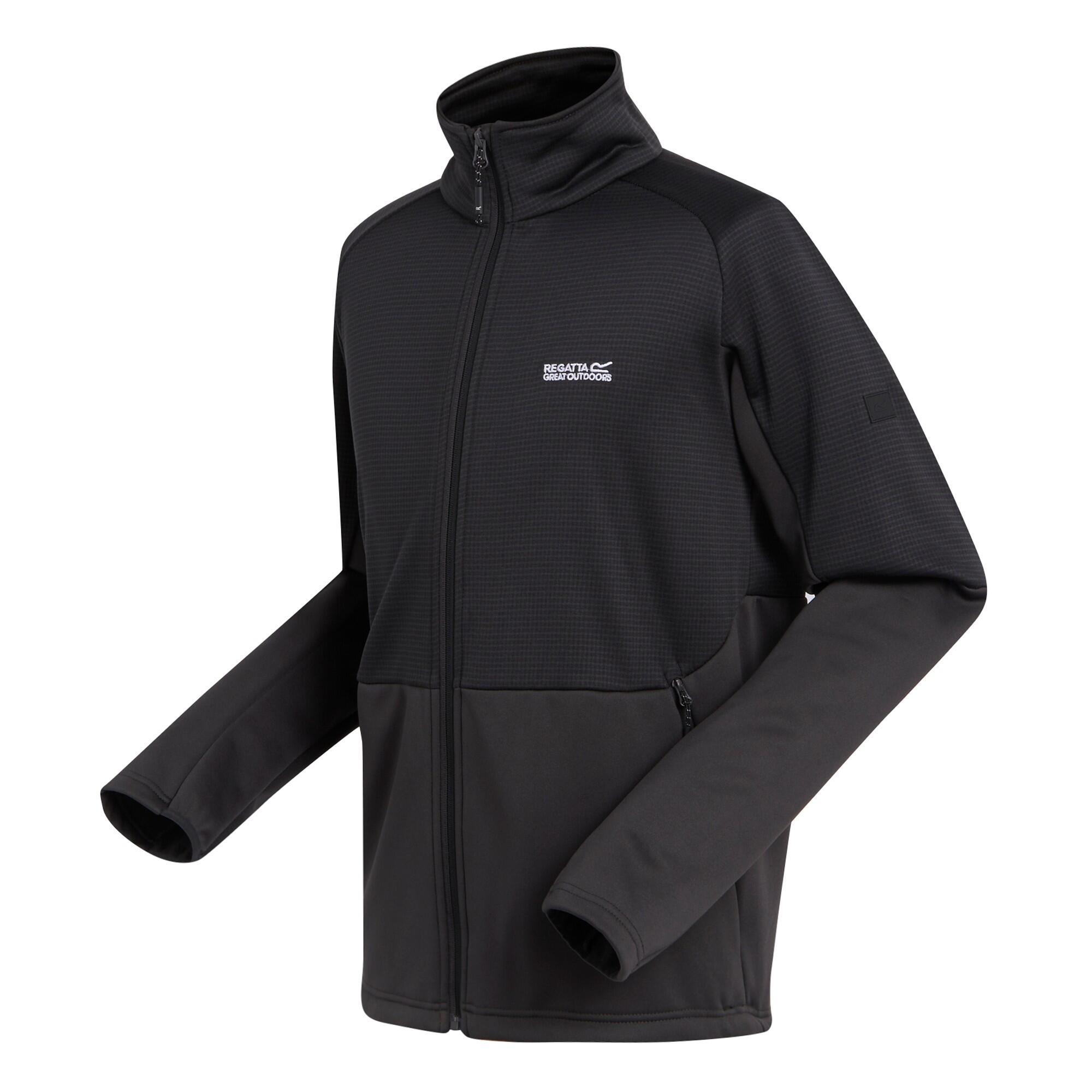 Men's HIGHTON fleece jacket (Ash / Black)