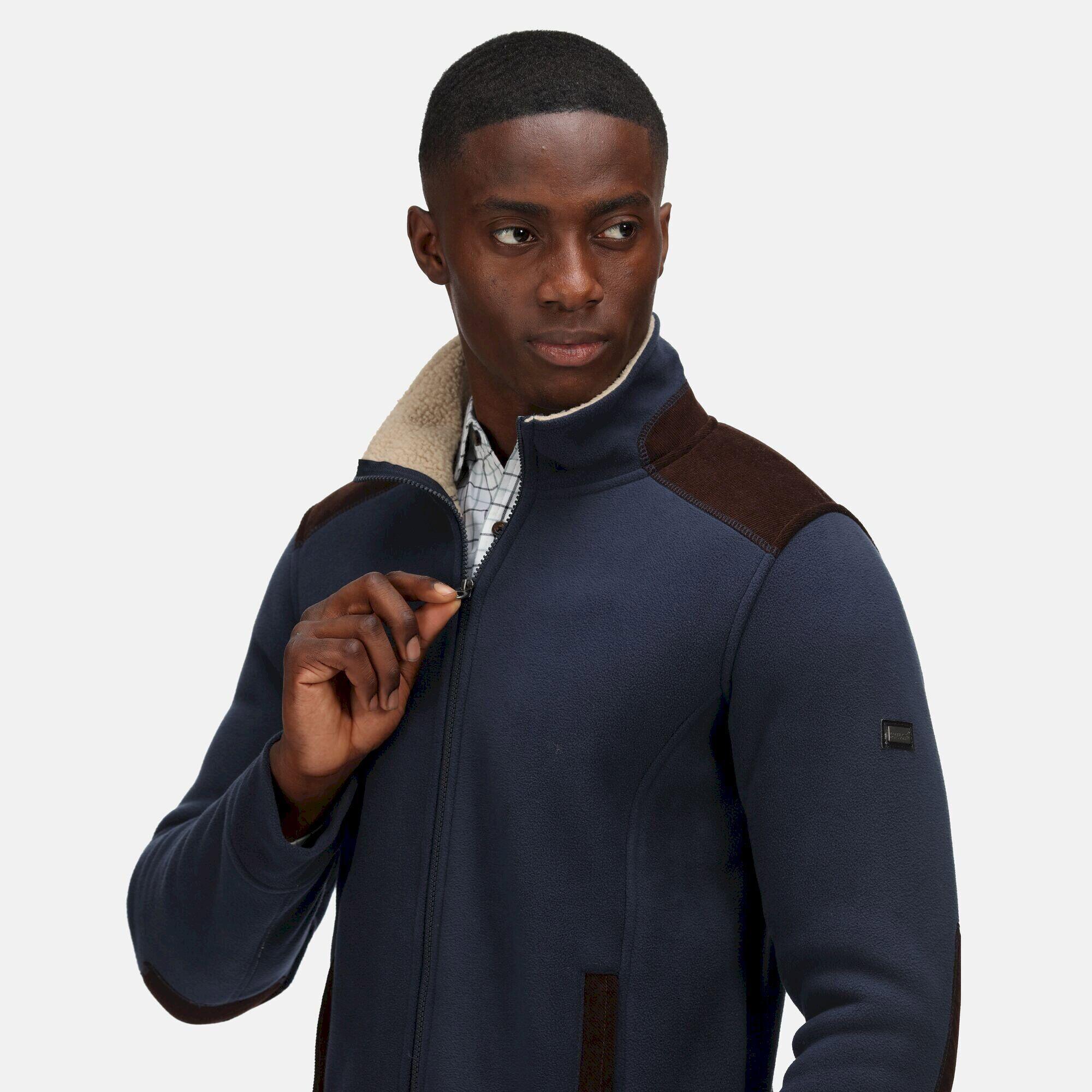 Mens Faversham Full Zip Fleece Jacket (Navy) 4/5