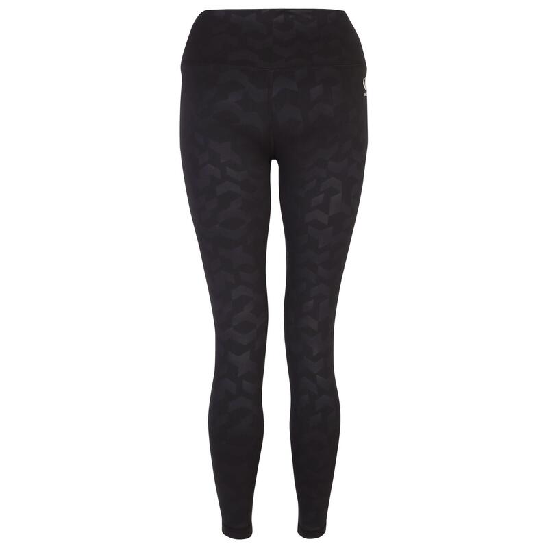 Dames Invloedrijke Chevron Legging (Zwart)