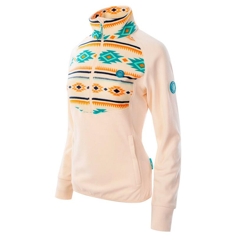 Dames Aravis II Tribal Fleece Top (Gepareld Ivoor)