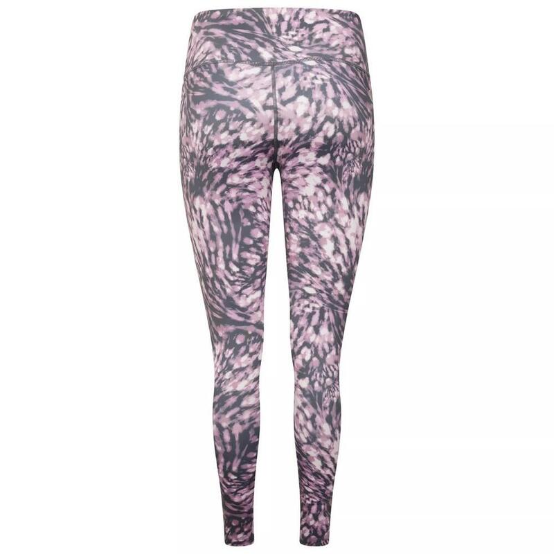 Dames Invloedrijke Tie Dye Gerecycleerde Legging (Stoffig lavendel)