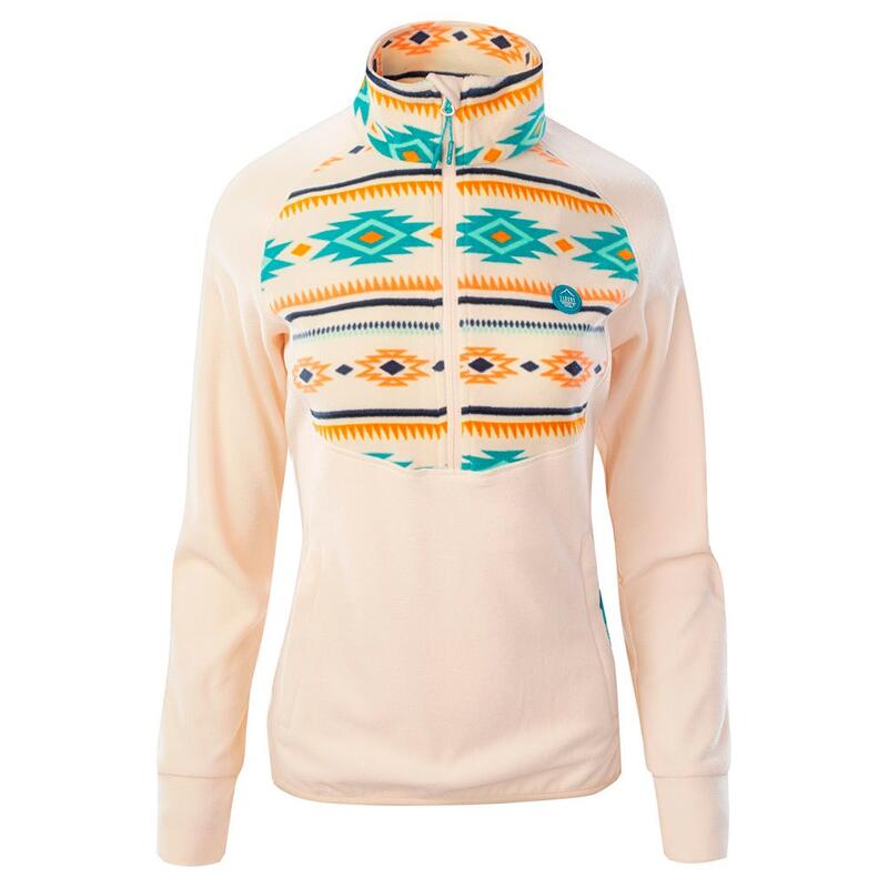 Dames Aravis II Tribal Fleece Top (Gepareld Ivoor)