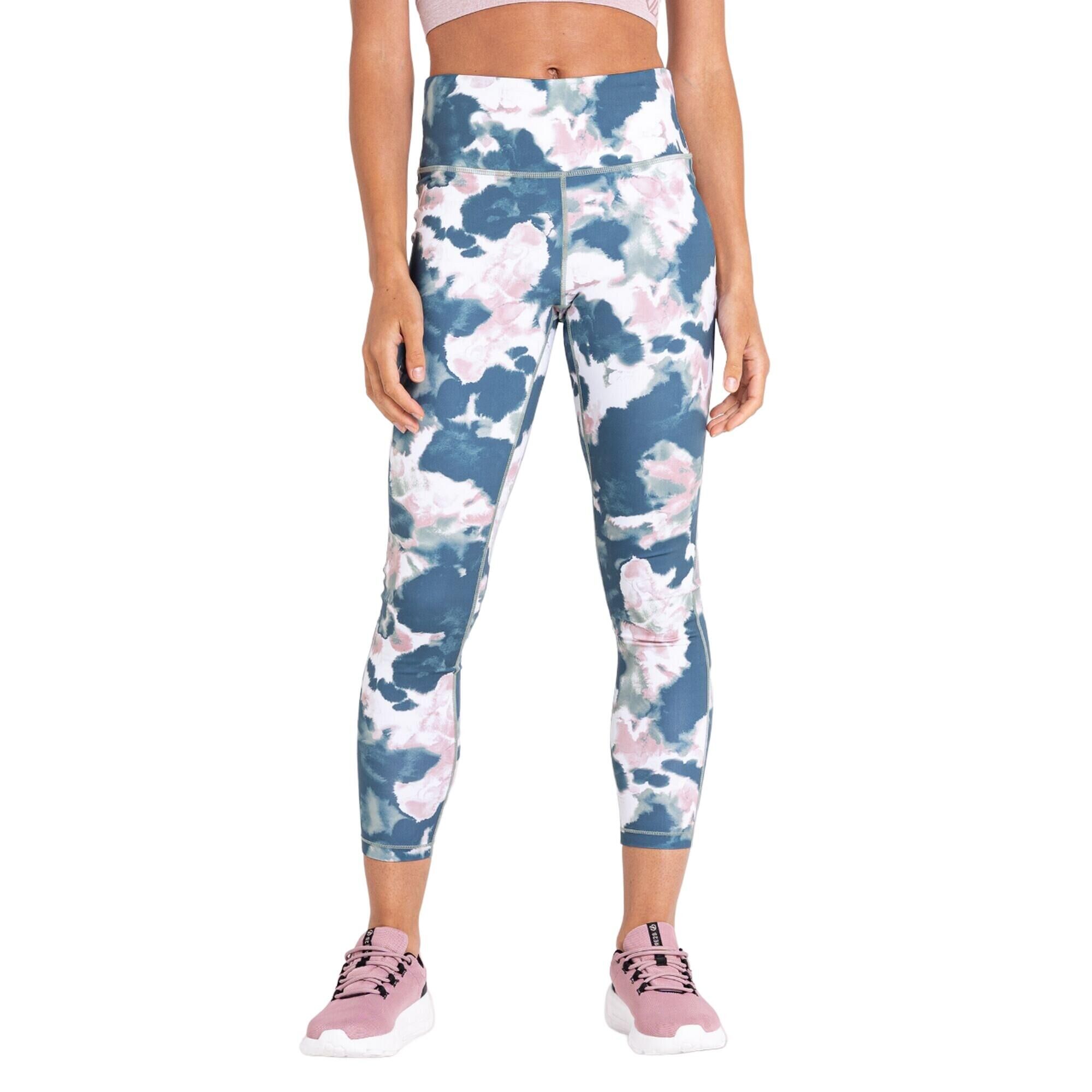 DARE 2B Womens/Ladies Influential Printed 7/8 Leggings (Dusky Rose)