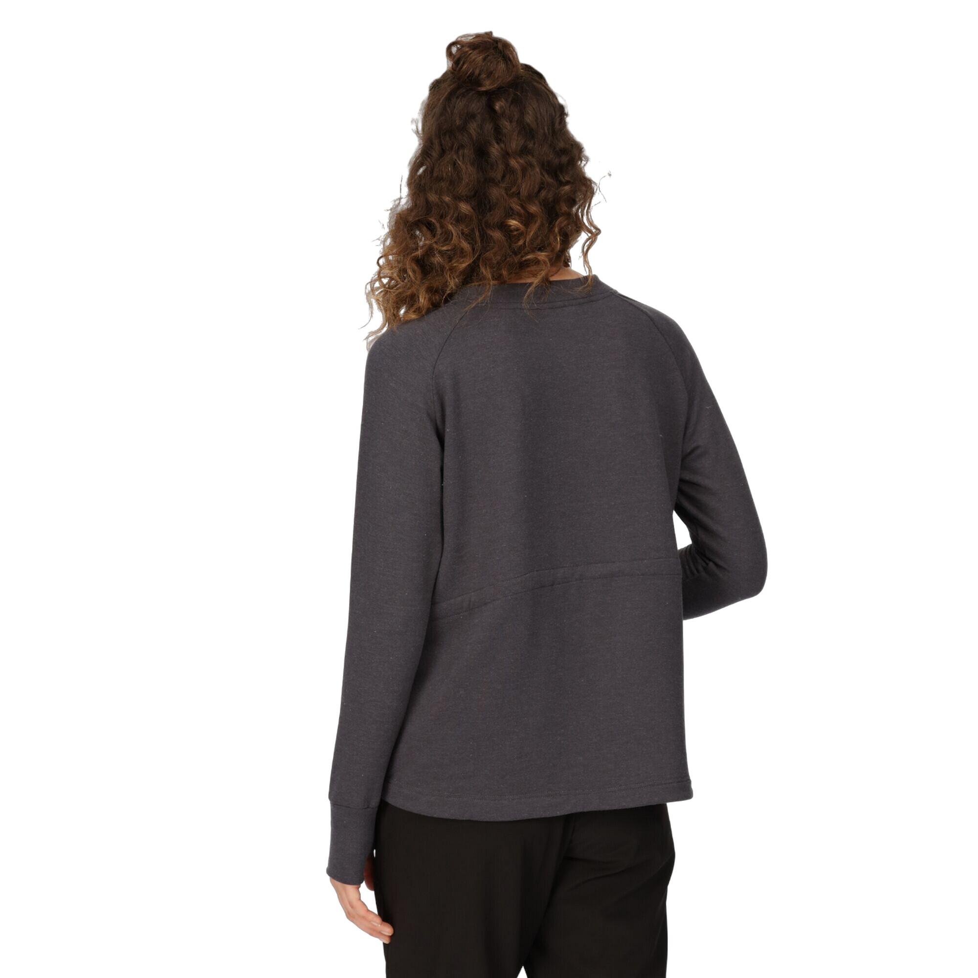 Womens/Ladies Narine Marl Sweatshirt (Seal Grey) 4/5