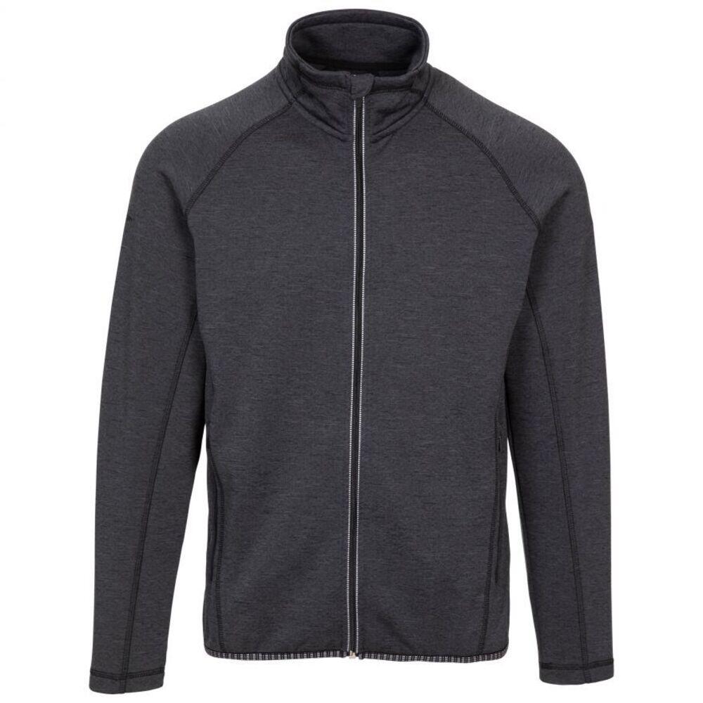 TRESPASS Mens Tembering Layered LongSleeved Active Top (Dark Grey Marl)