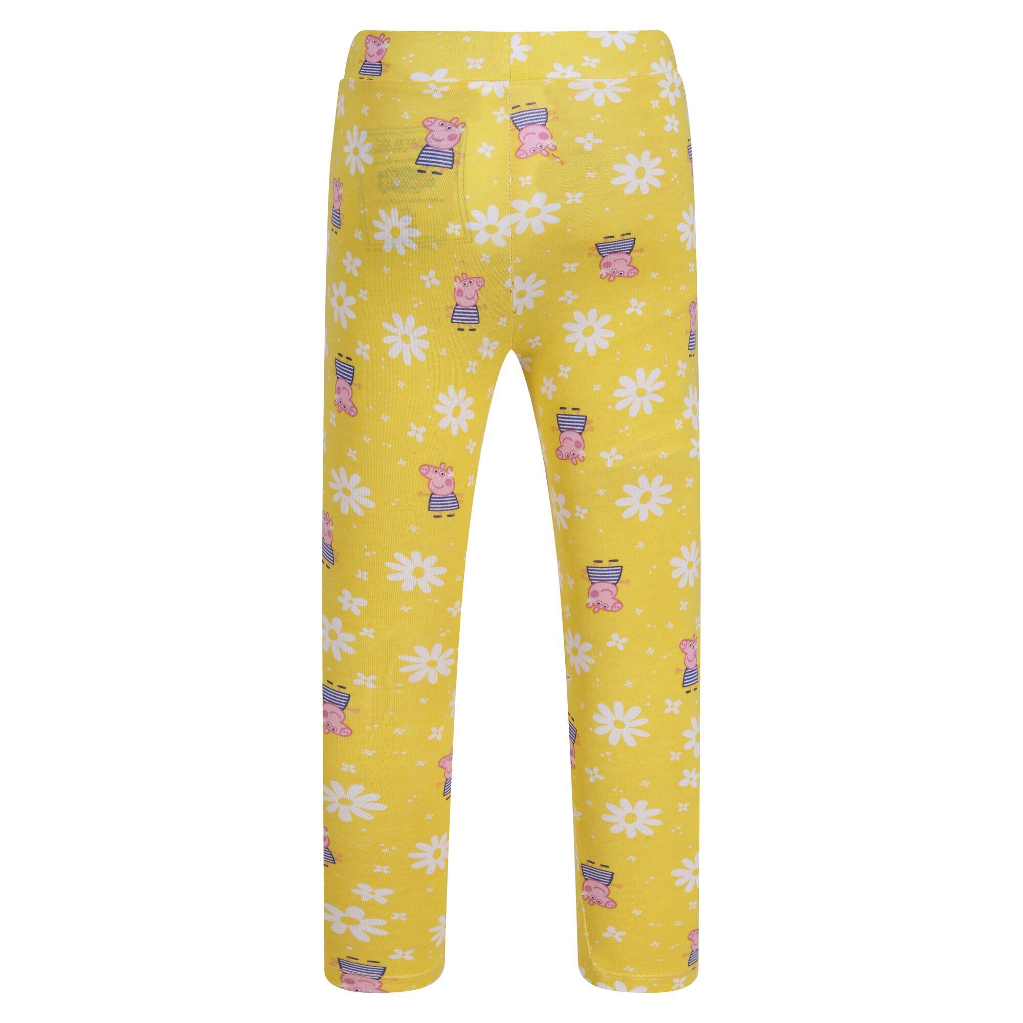 Children's leggings (Bright yellow / Navy blue)