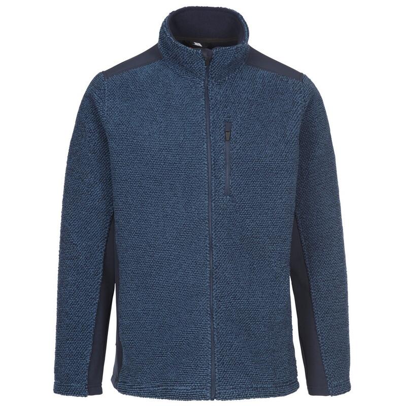 "Farantino" Fleecejacke für Herren Rauchblau gestreift