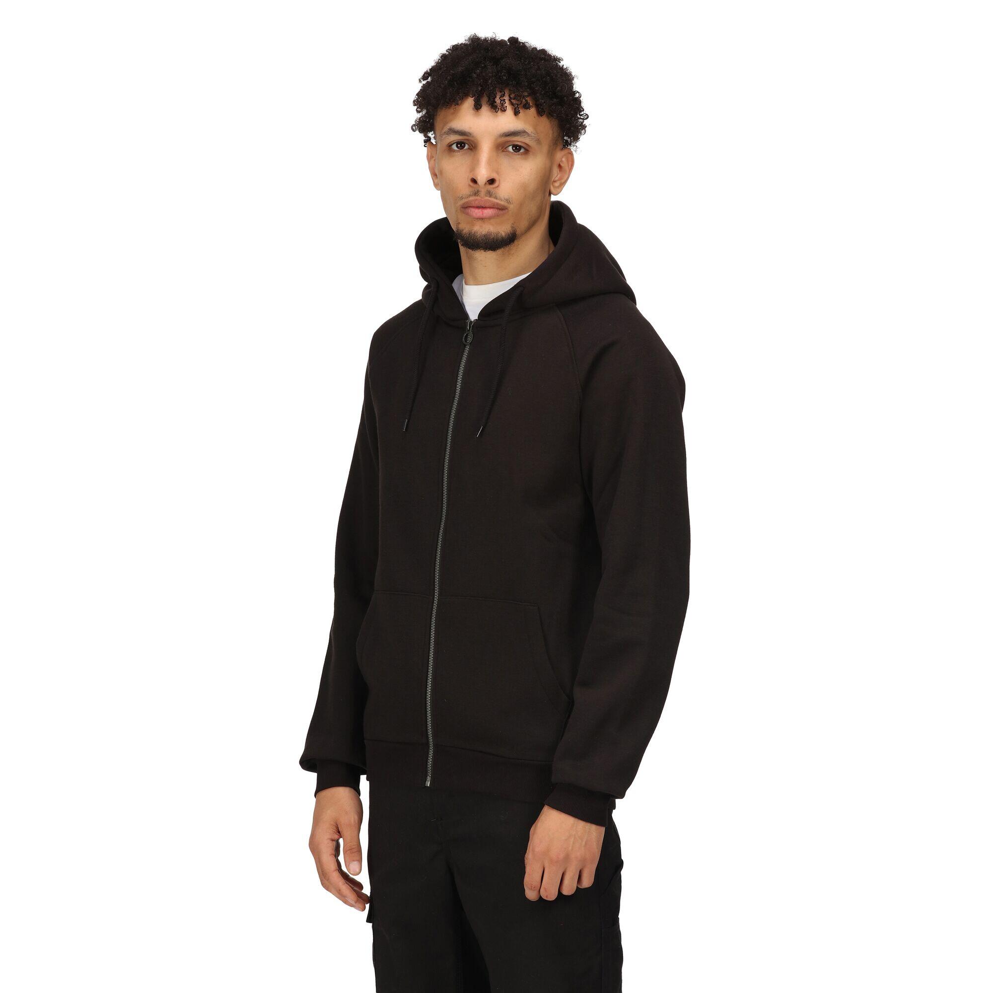 Mens Full Zip Hoodie (Black) 3/5