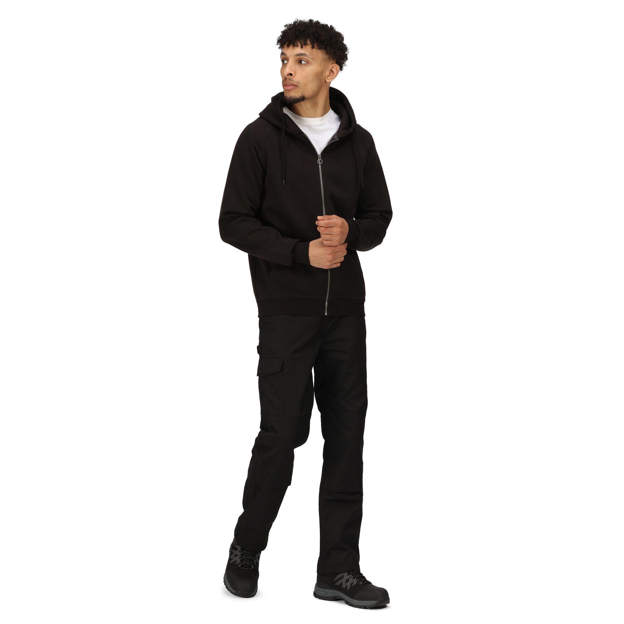 Mens Pro Full Zip Hoodie (Black) 4/5