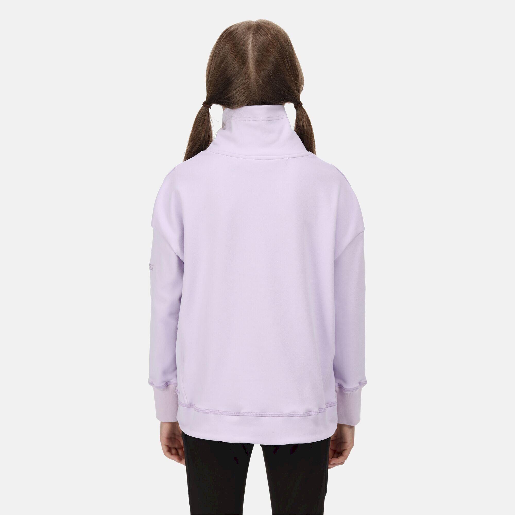 Kinder/Kids Laurden Overhead Fleece (Pastel Lila) 3/5