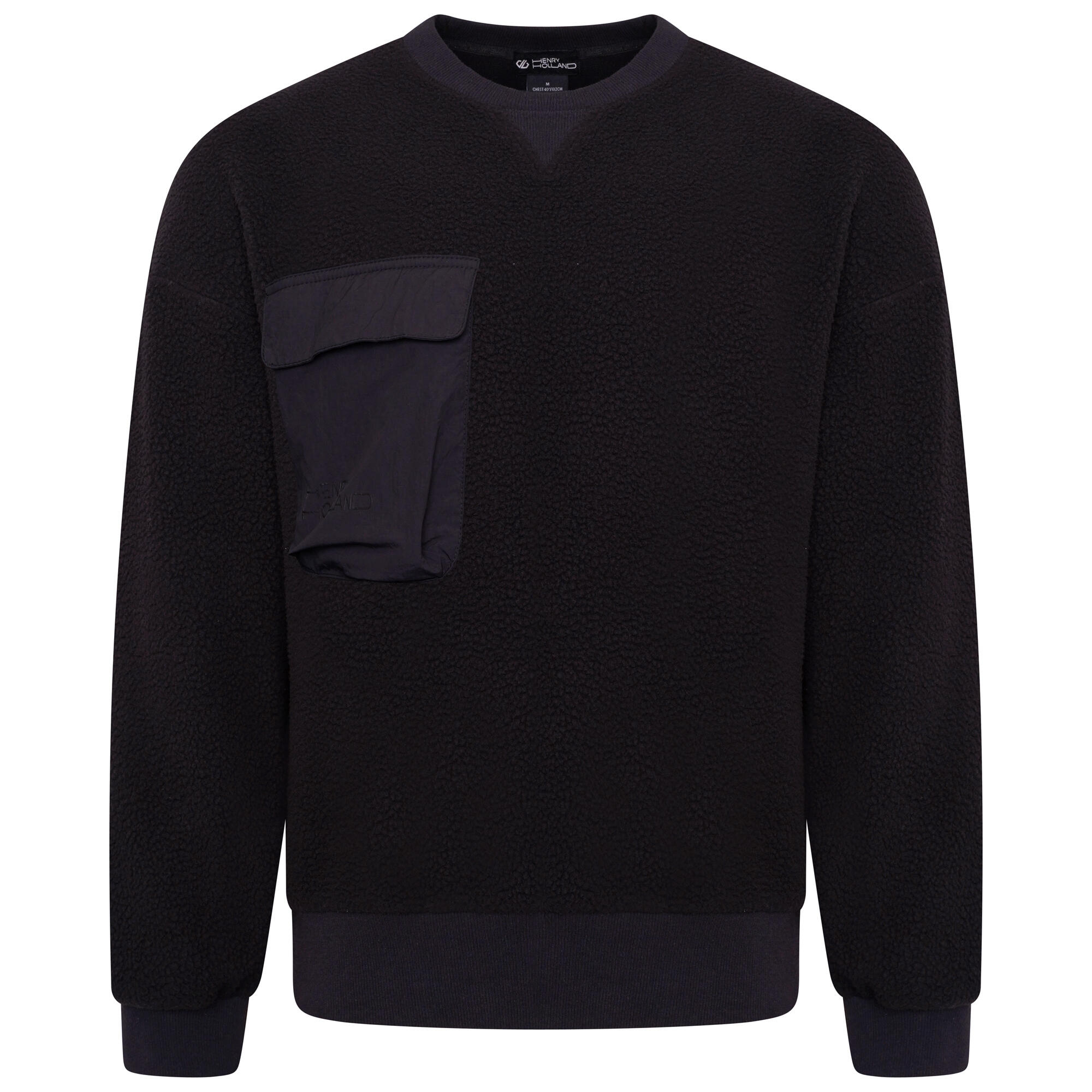 DARE 2B Unisex Adult Henry Holland Wind Down Borg Sweatshirt (Black)